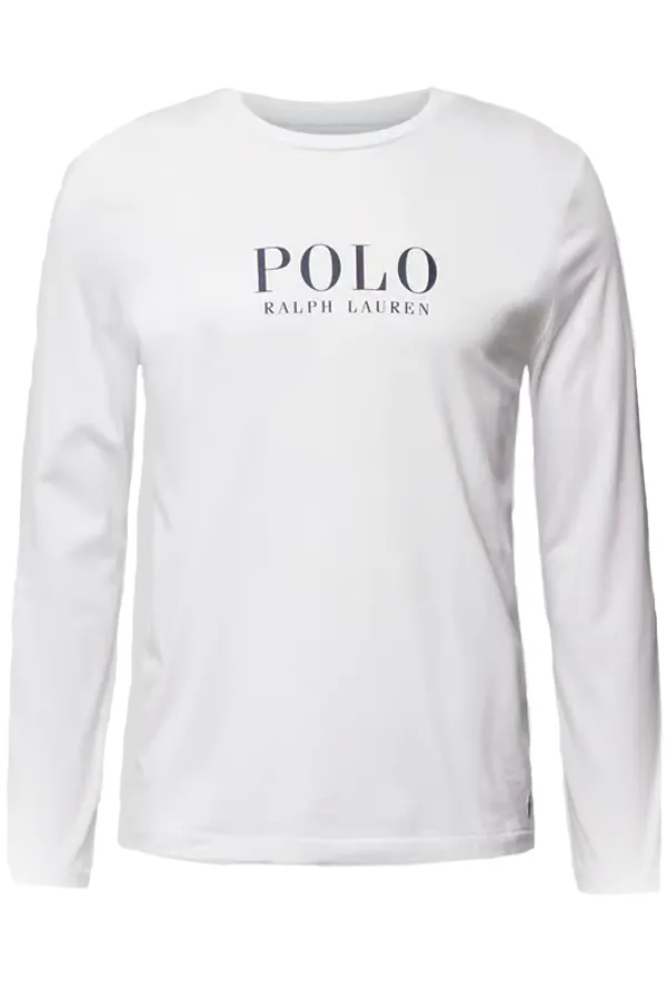 Ralph Lauren L/S Tee Liquid Logo White