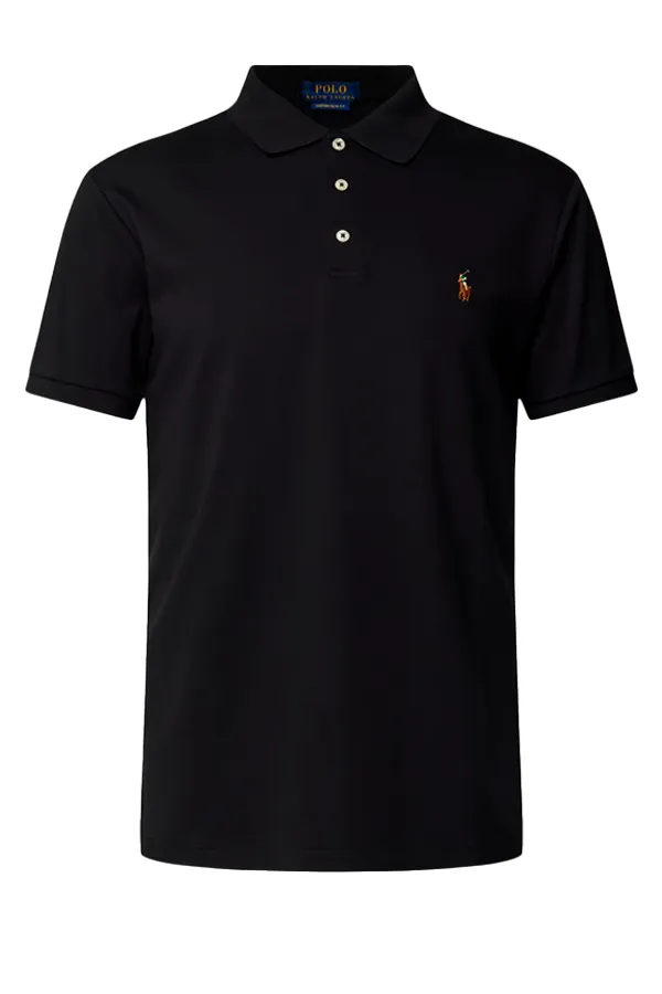 Ralph Lauren Soft-Touch Polo Slim Fit Black