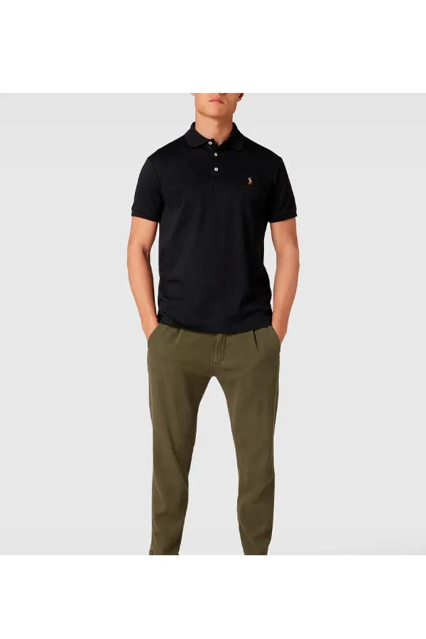 Ralph Lauren Soft-Touch Polo Slim Fit Black