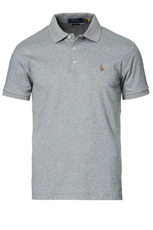 Ralph Lauren Soft-Touch Polo Slim Fit Grey