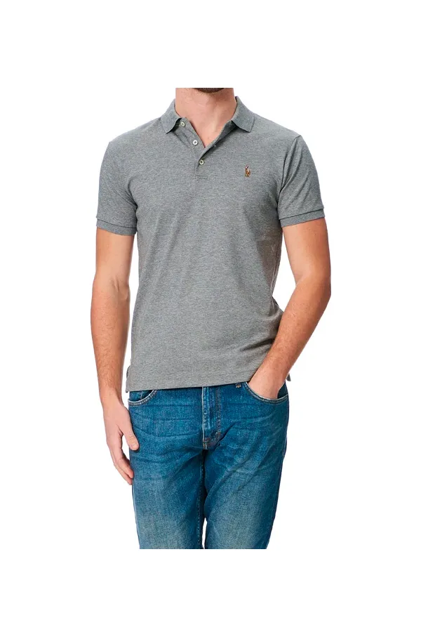 Ralph Lauren Soft-Touch Polo Slim Fit Grey