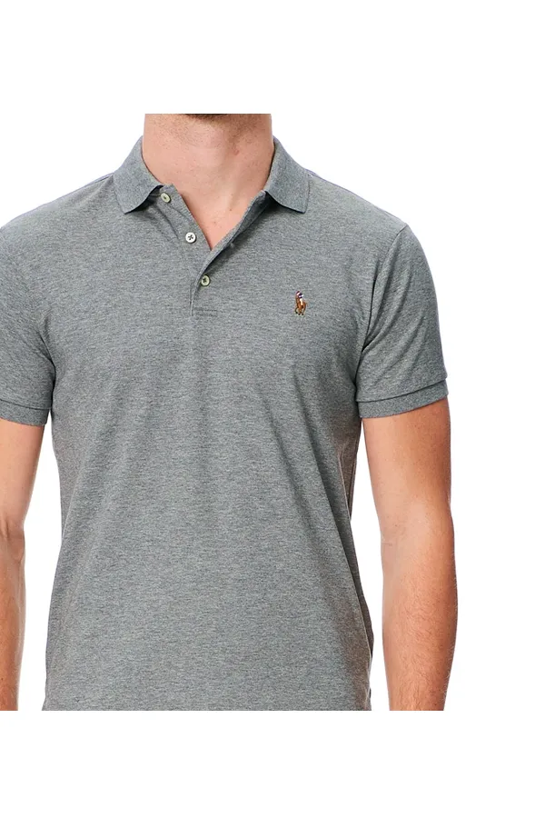 Ralph Lauren Soft-Touch Polo Slim Fit Grey