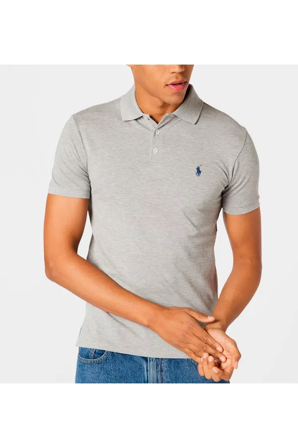 Ralph Lauren Stretch Pique S/S Polo Grey