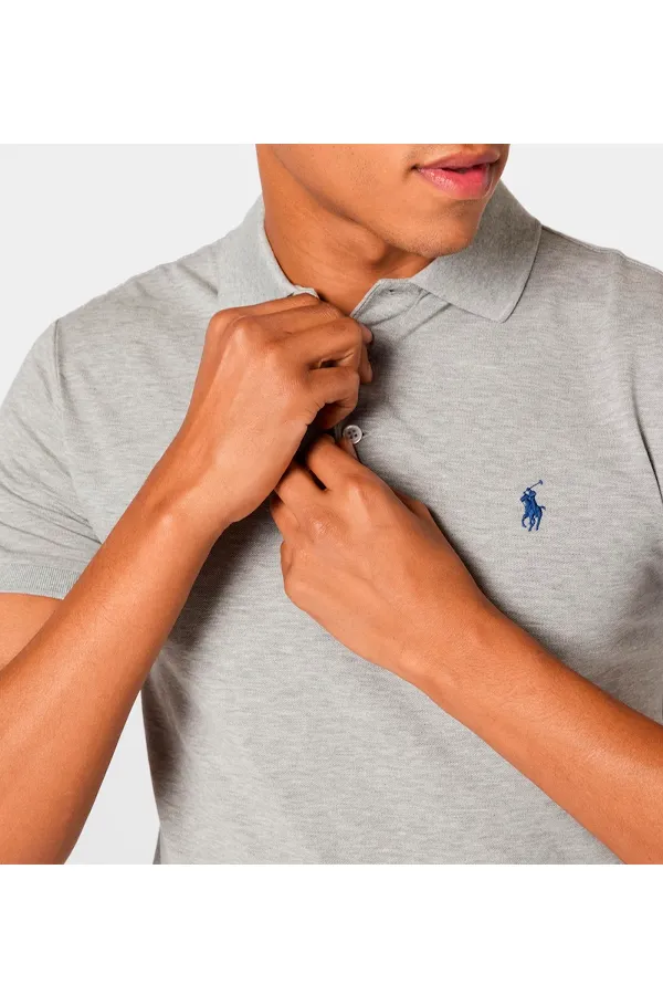 Ralph Lauren Stretch Pique S/S Polo Grey