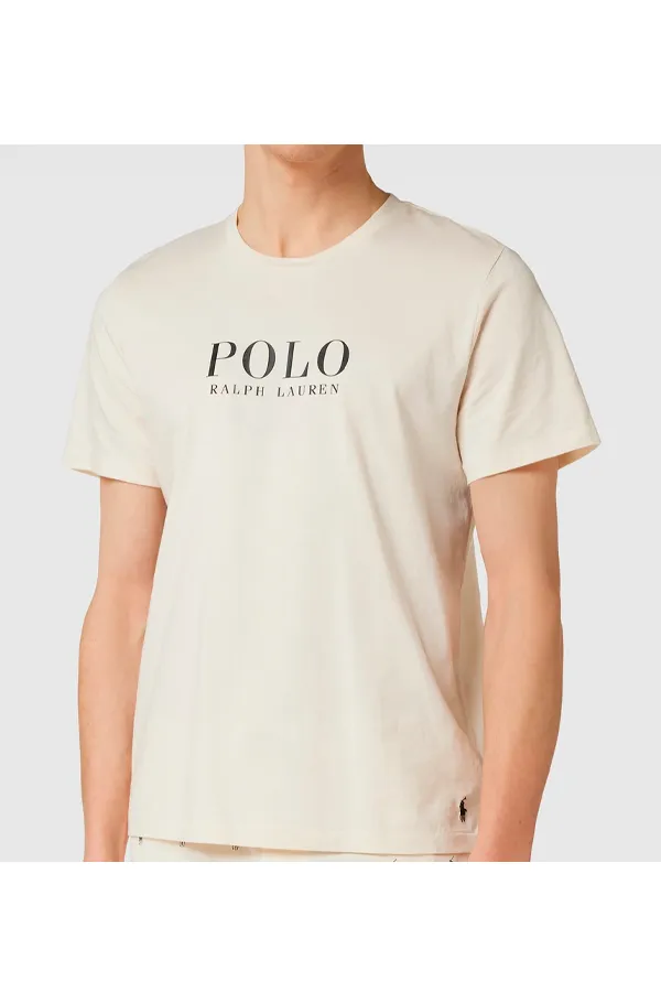 Ralph Lauren Tee Print Logo Beige