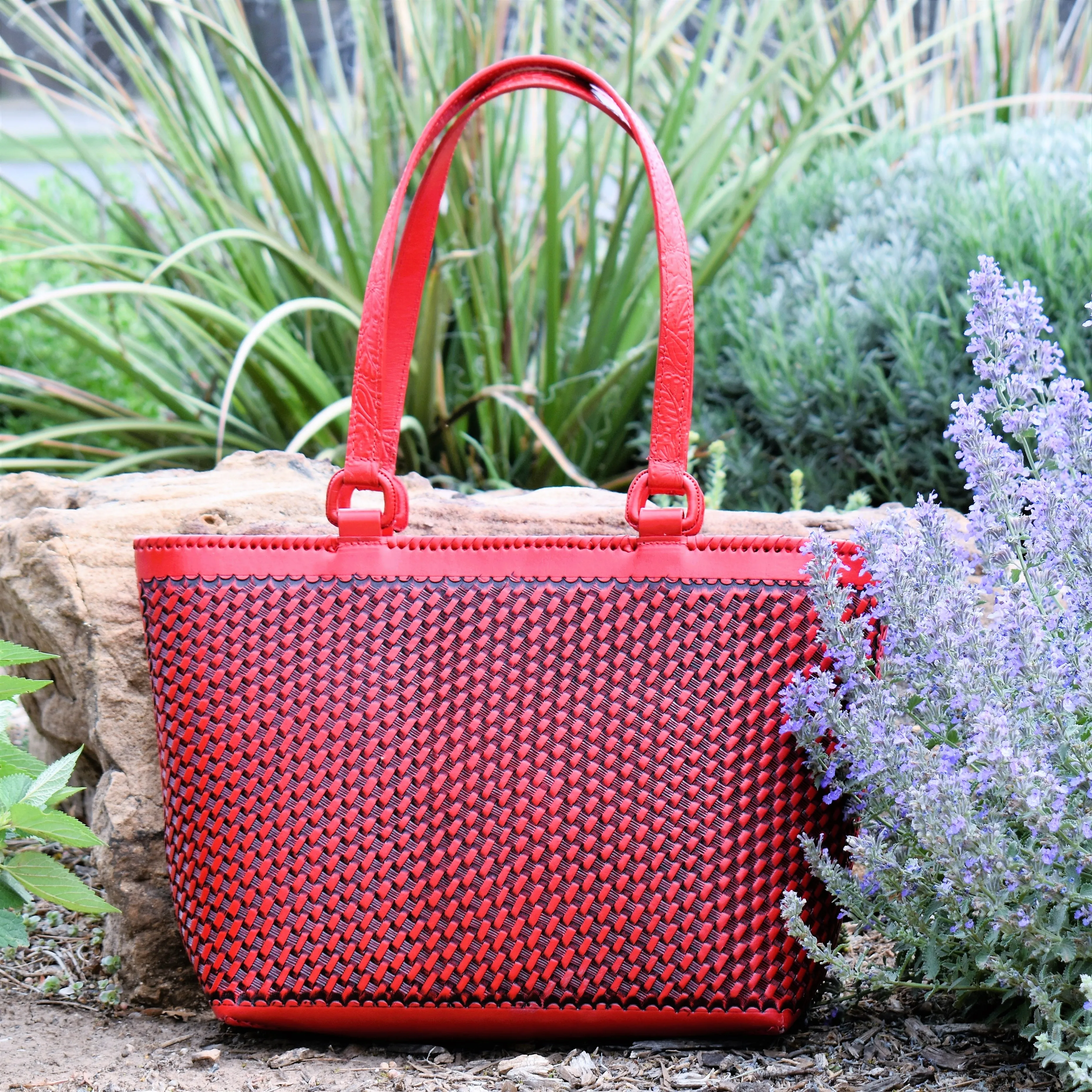 Red Mami Chula Leather Bag*