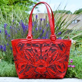 Red Mami Chula Leather Bag*