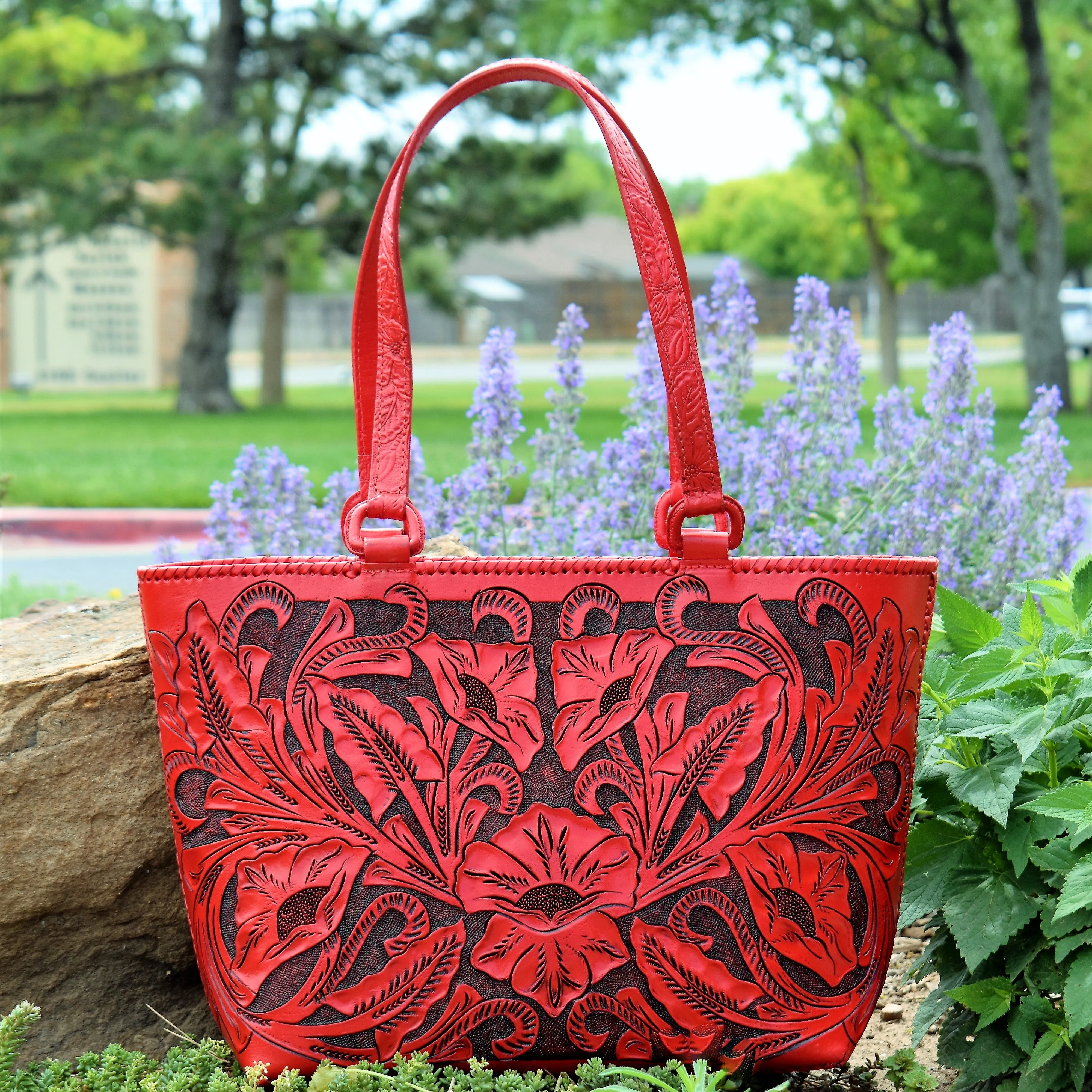 Red Mami Chula Leather Bag*