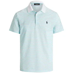 RLX Tailored Fit Tour Pique Stripe Polo White Multi - SS24