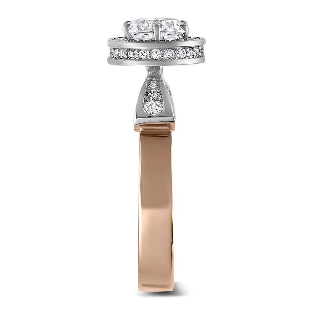 Serendipity Diamond Halo Engagement Ring