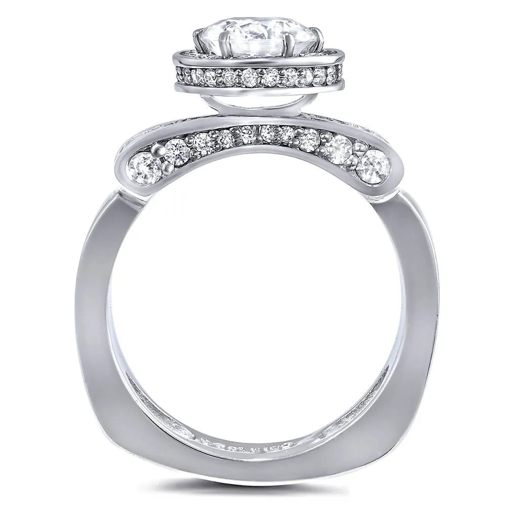 Serendipity Diamond Halo Engagement Ring