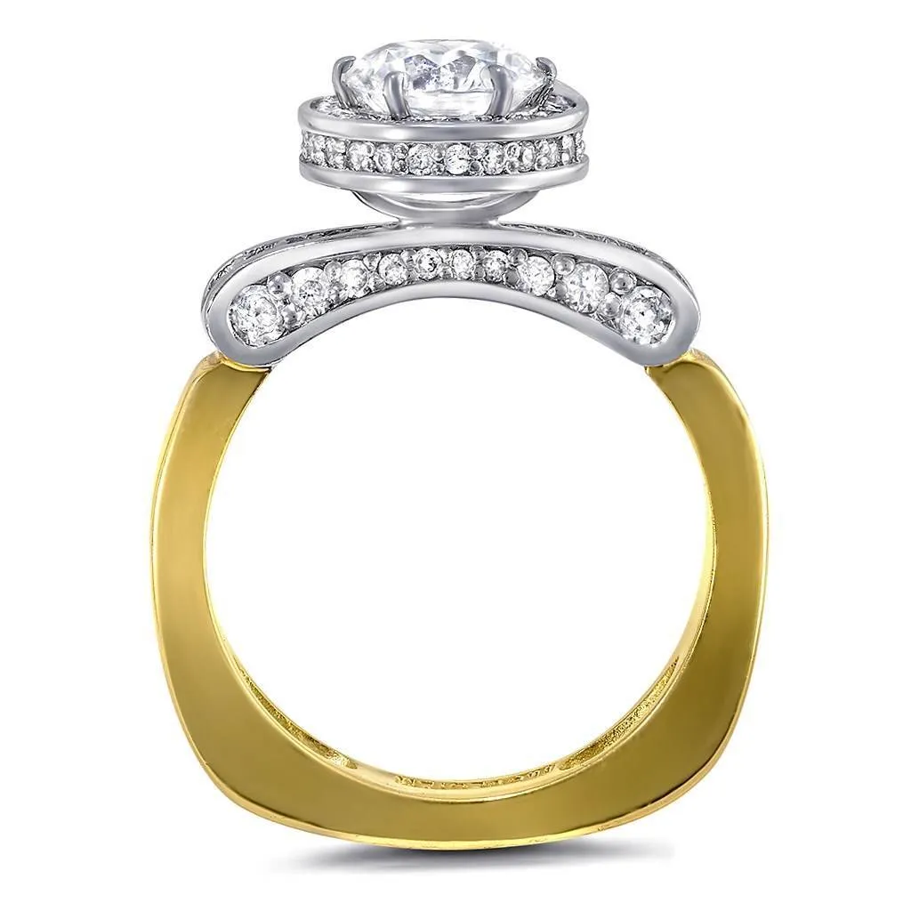 Serendipity Diamond Halo Engagement Ring