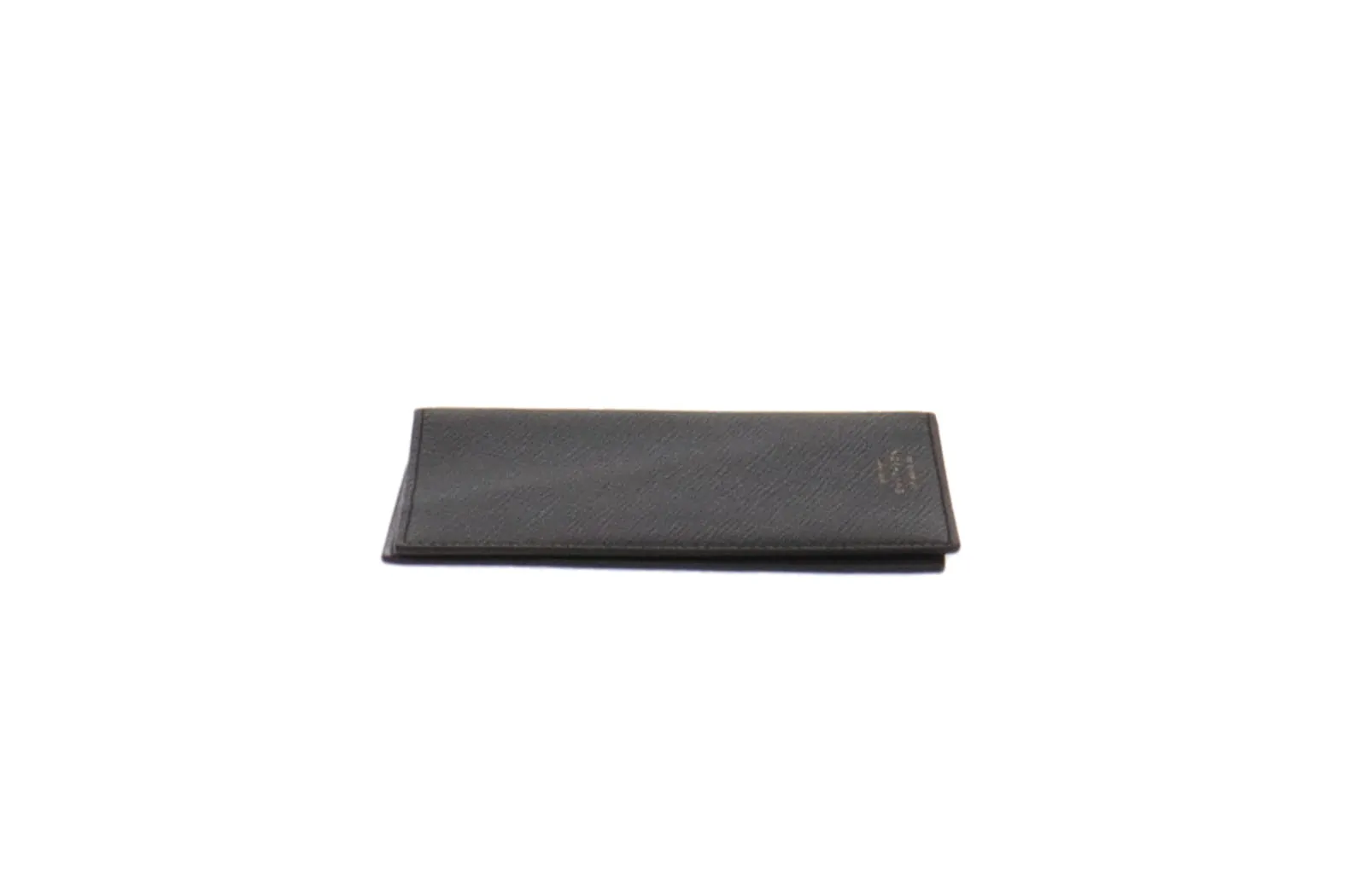 Smythson Black Leather Passport Wallet