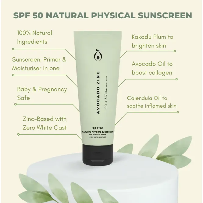 Spf 50 Natural Physical Sunscreen