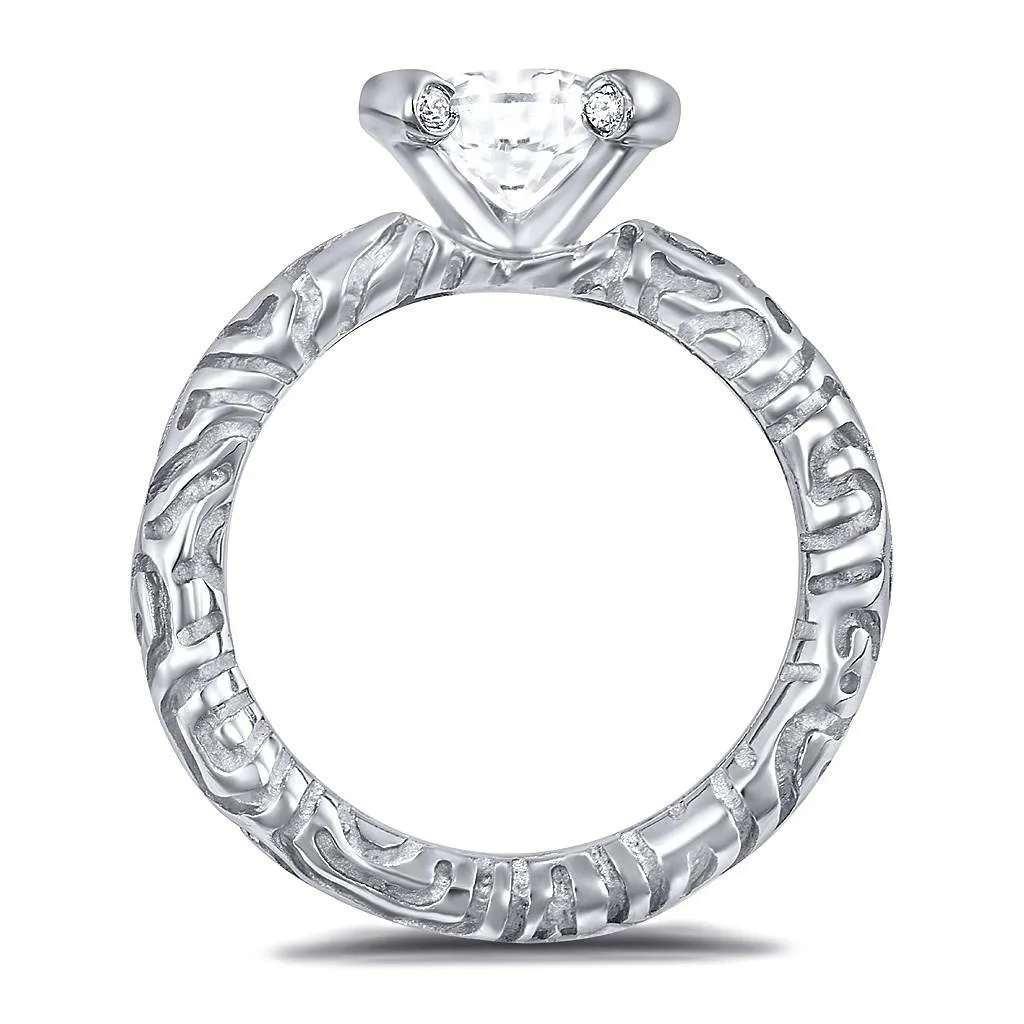 Valentine Diamond Sage Engagement Ring