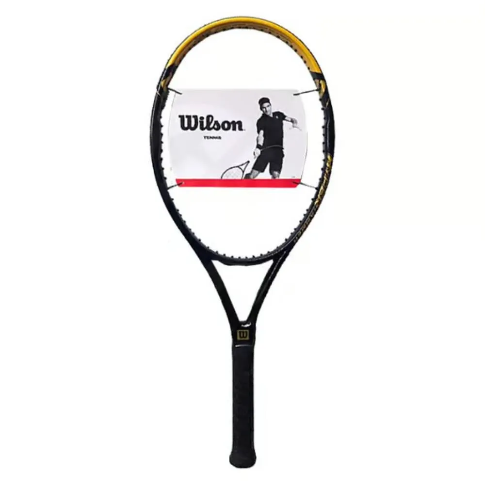 WILSON Hyper Hammer 5.3 Unstrung Tennis Racquet (Black/Gold)