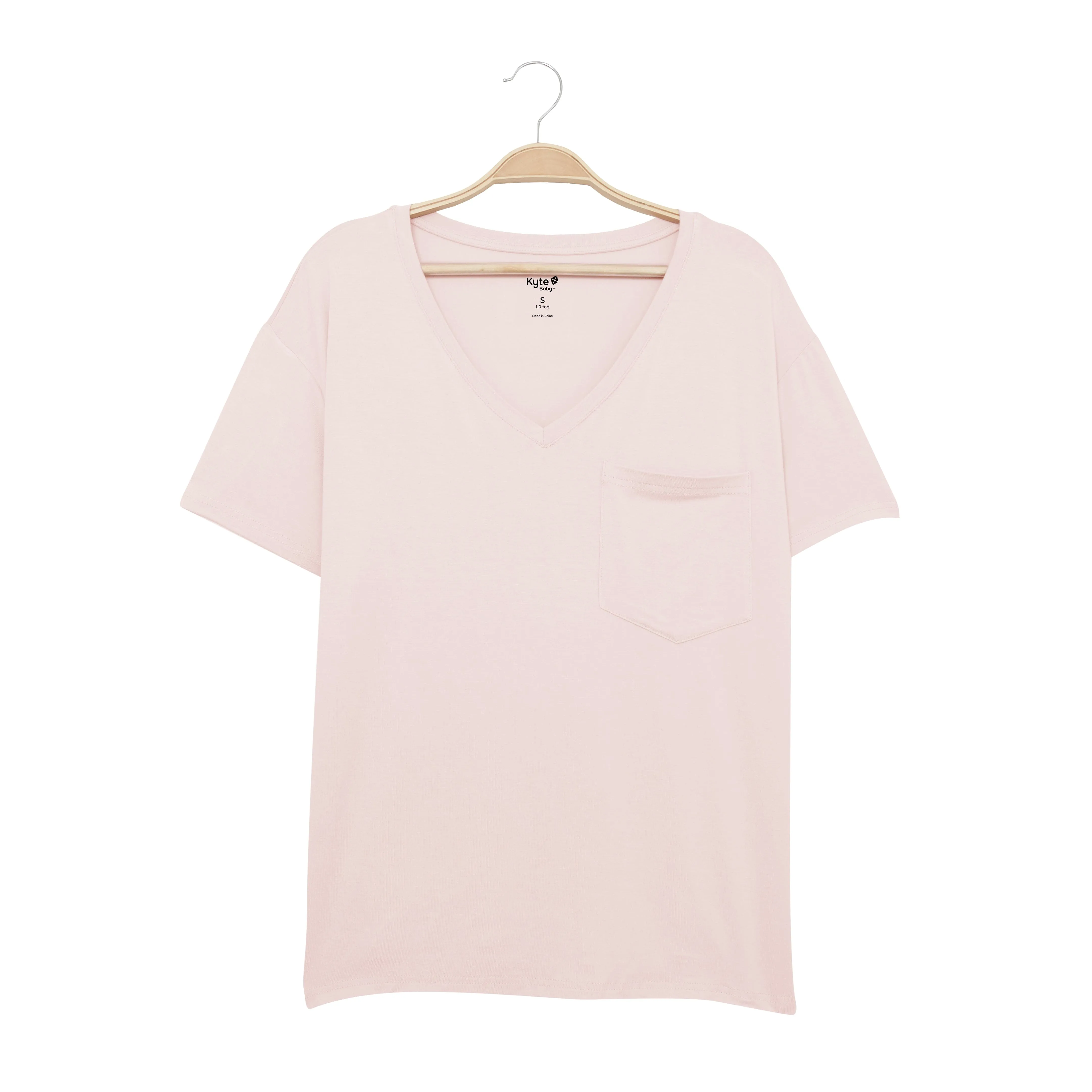 Women’s Relaxed Fit V-Neck in Blush